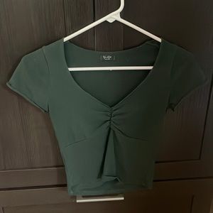 Green brandy Melville tee shirt